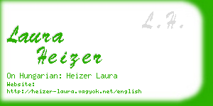 laura heizer business card